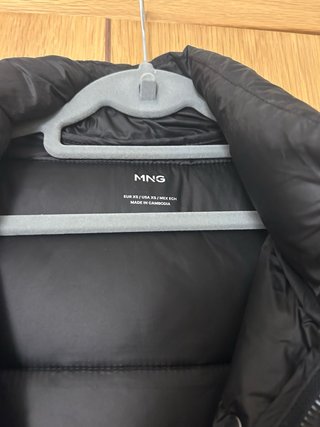 Anorak acolchado Mango negro