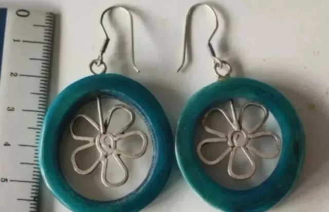 Pendientes plata de ley y piedras