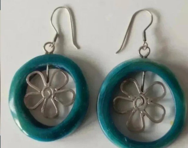Pendientes plata de ley y piedras