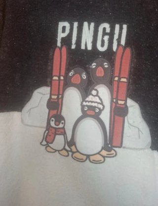 Pijama polar pingüinos talla M