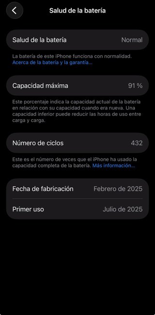 iPhone 16 Pro 128GB 91% de bateria