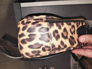 Borsa con stampa leopardata liu jo