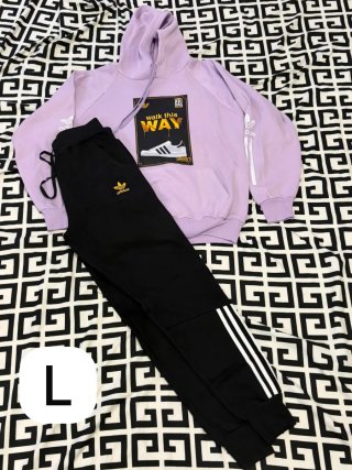 Conjunto Nike Sudadera y Pantalón Negro Blanco