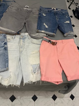 Lote 7 Pantalones Cortos Hombre Talla L