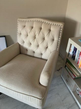 Sillón estilo Chester beige