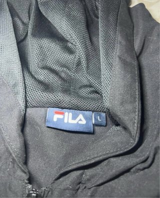 Conjunto deportivo Fila hombre negro y blanco