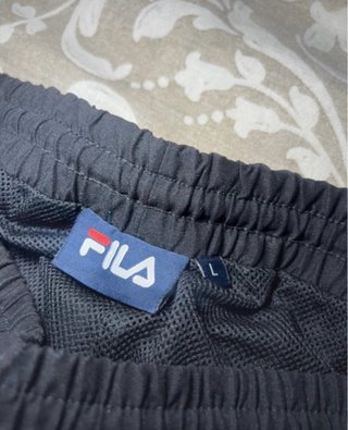 Conjunto deportivo Fila hombre negro y blanco