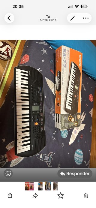 Teclado Electrónico Casio SA-77