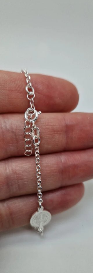 PULSERA SAN BENITO DE PLATA