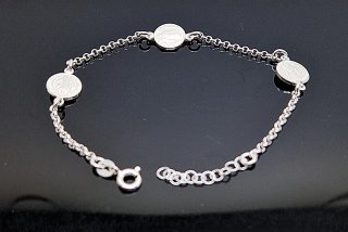 PULSERA SAN BENITO DE PLATA