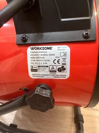 Calefactor Workzone Negro