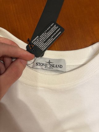 Sudadera Stone Island Blanca Talla S