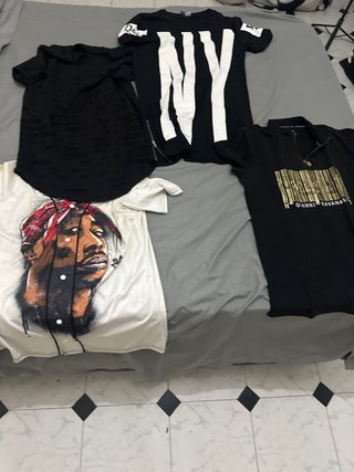 Lote 4 Camisetas Hip Hop Talla L