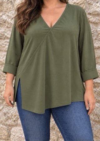 Camiseta Manga Larga Caqui 158C
