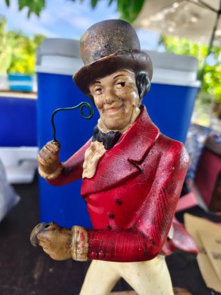 Vecchia figura pubblicitaria whisky Johnnie Walker