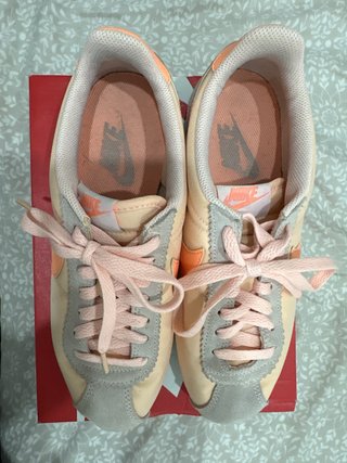 Zapatillas Nike Cortez Naranja y Rosa