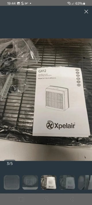 Extractor de aire comercial Xpelair GX12