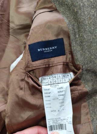 Blazer Burberry Lana Virgen & Cashmere Hombre XL
