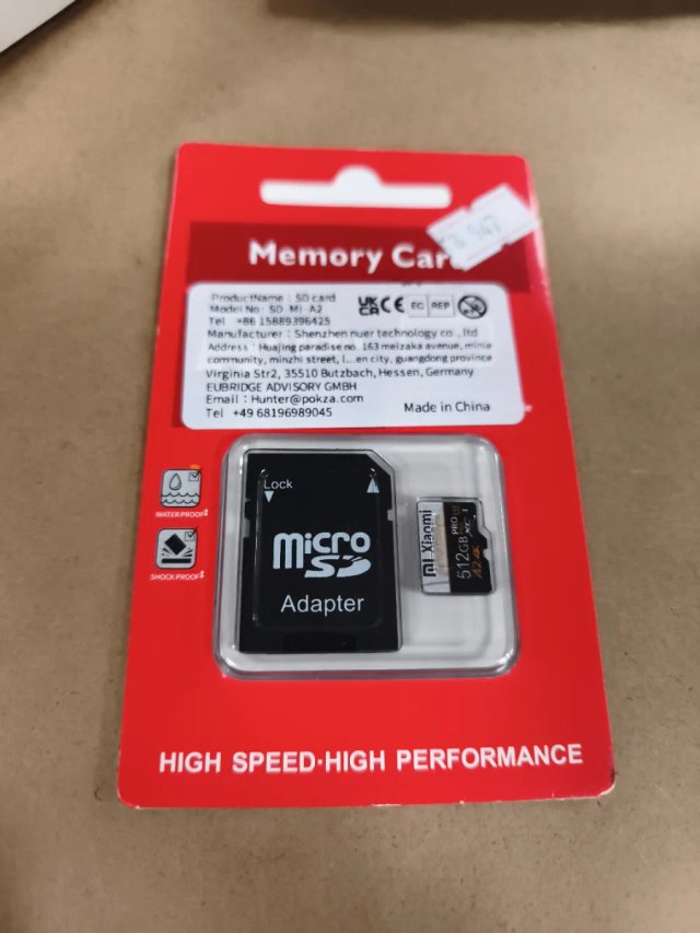 Tarjeta Micro SD Xiaomi 512GB A2 (W947)