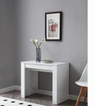 Mesa de Comedor Extensible Blanca