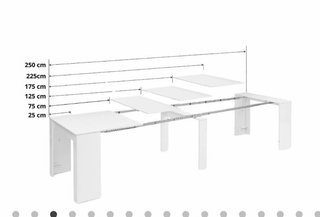 Mesa de Comedor Extensible Blanca