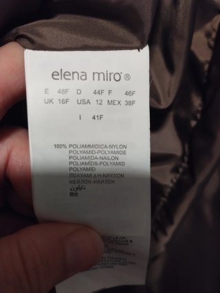 Abrigo plumífero Elena Miró Talla 48F