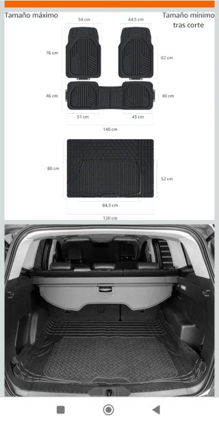 Juego de Alfombrillas Universales para Coche