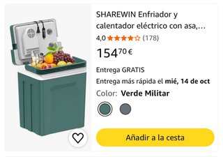 SHAREWIN Nevera Eléctrica Portátil
