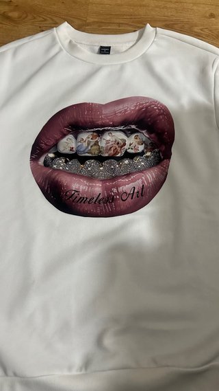 Sudadera Blanca Manga Larga