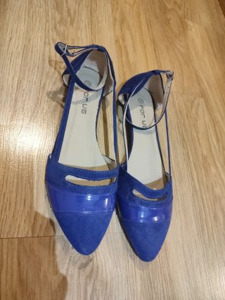 Zapatos planos For Us azul talla 39