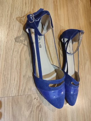 Zapatos planos For Us azul talla 39