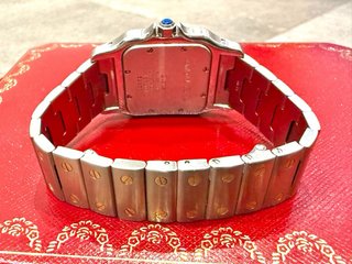 Cartier Santos Galbée Acero y Oro