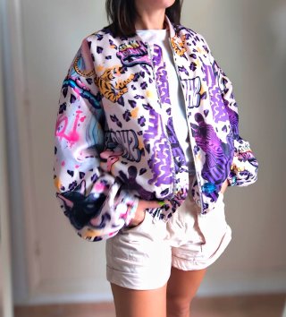 Bomber Oversize Vintage Graffiti Bershka