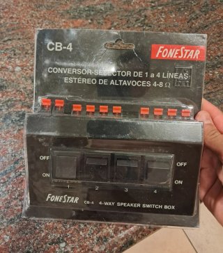 Fonestar CB-4 Selector de Altavoces 1 a 4
