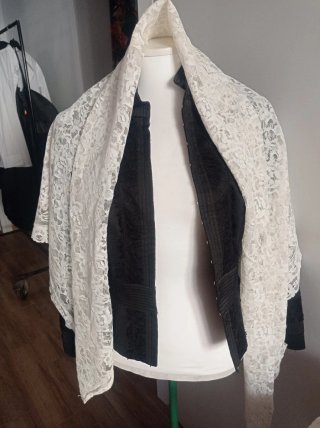 Velo pizzo bianco