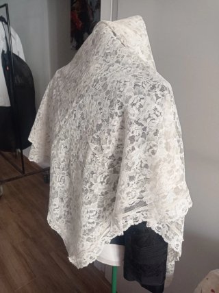 Velo pizzo bianco