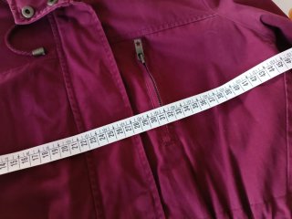 Parka donna bordeaux con cappuccio