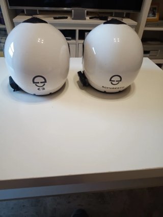 2 Cascos Moto Schuberth Blancos