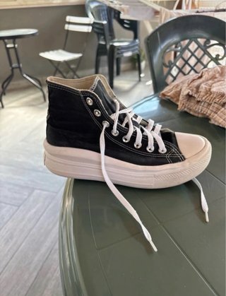 Converse All Star alte bianche e nere