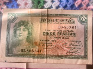 Billetes antiguos de Pesetas - Banco de España