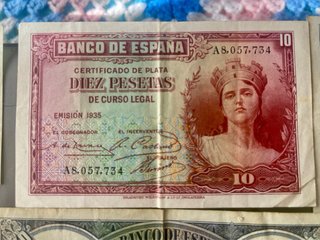 Billetes antiguos de Pesetas - Banco de España