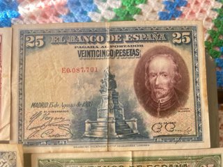 Billetes antiguos de Pesetas - Banco de España