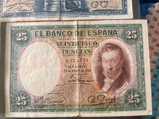 Billetes antiguos de Pesetas - Banco de España