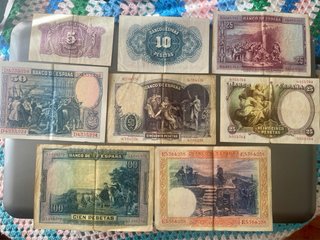 Billetes antiguos de Pesetas - Banco de España