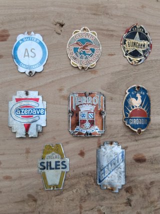 Lote de 8 placas bici vintage: CONSULTAR ENVÍO
