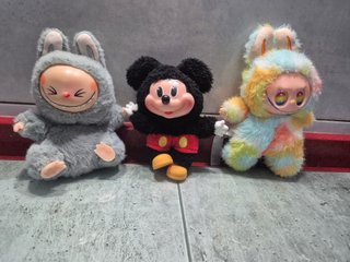 Lote de 3 Muñecos Labubu