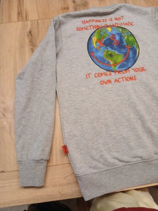 Sudadera Supreme Grip Gris Talla M