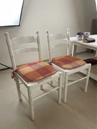 Set de 2 Sillas de Cocina de Madera