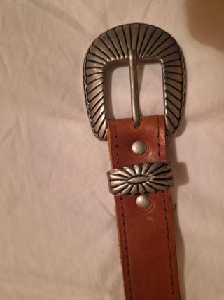 Cinturón de Cuero con Hebilla Estilo Western