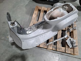 Chorreado de chasis de vespa y motos
